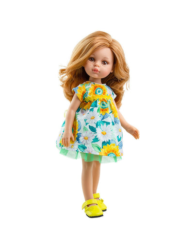 Las Amigas Doll - Dasha with sunflower dress - Paola Reina