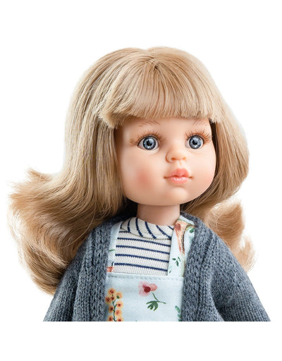 Las Amigas Doll Clothing - Blue jumper and gray jacket - Paola Reina
