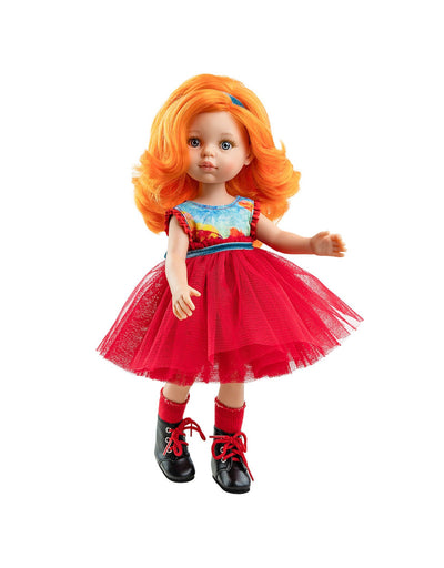 Las Amigas Doll - Susana with red crinoline dress - Paola Reina