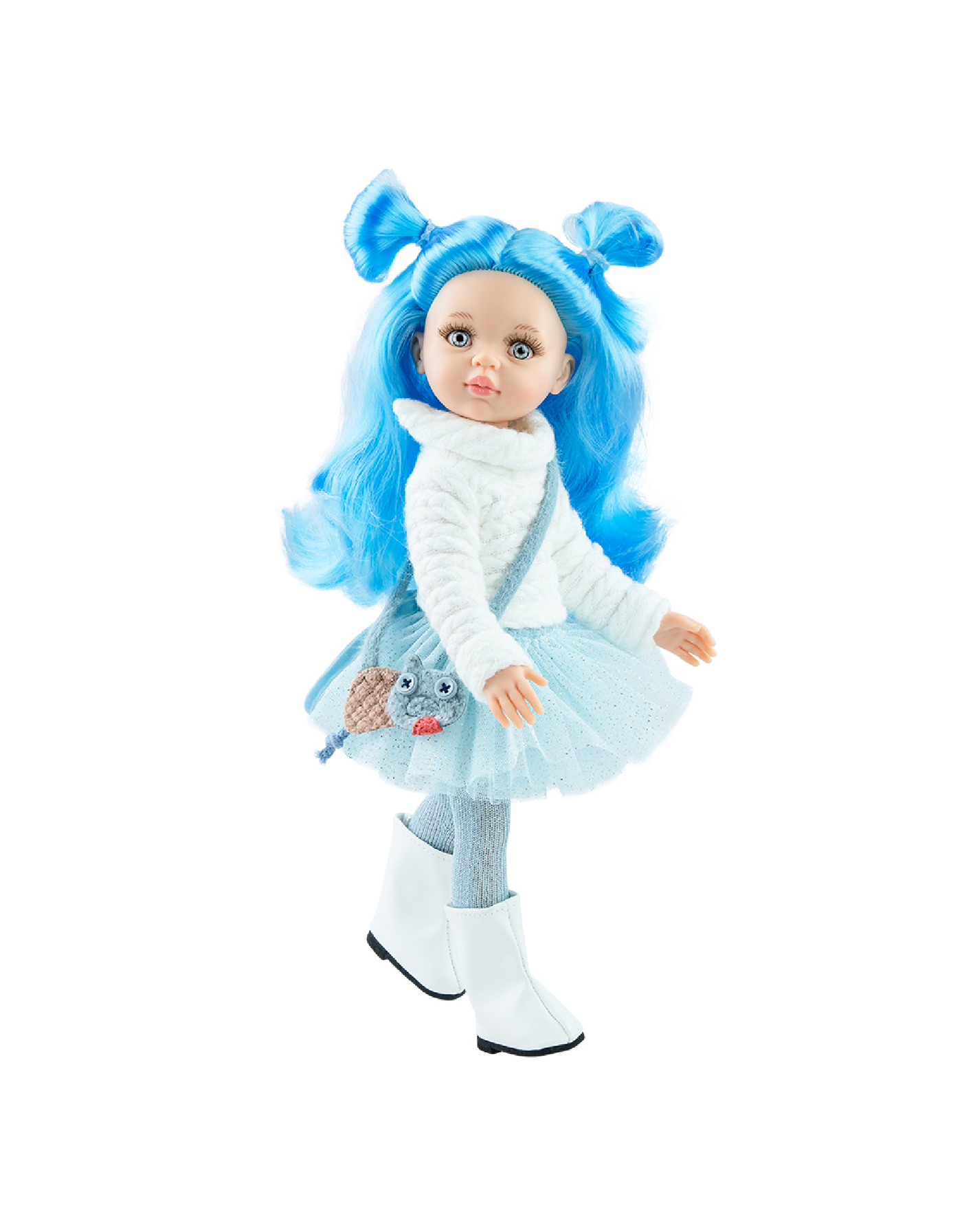 Las Amigas Doll - Nieves with skirt and blue hair - Paola Reina