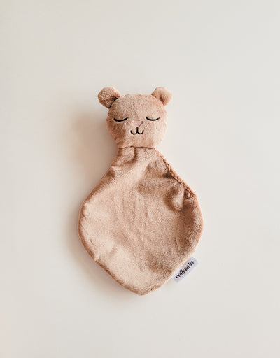 Mini Baby Blankie - Hazelnut Bear - Veille sur toi