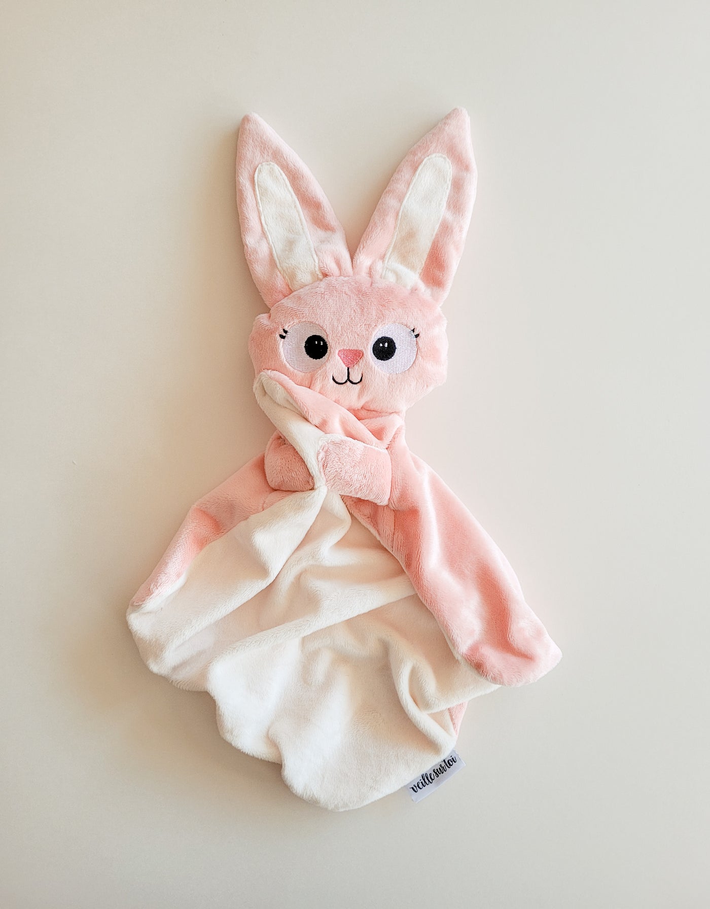 Doudou Lapine - Marguerite - Veille sur toi