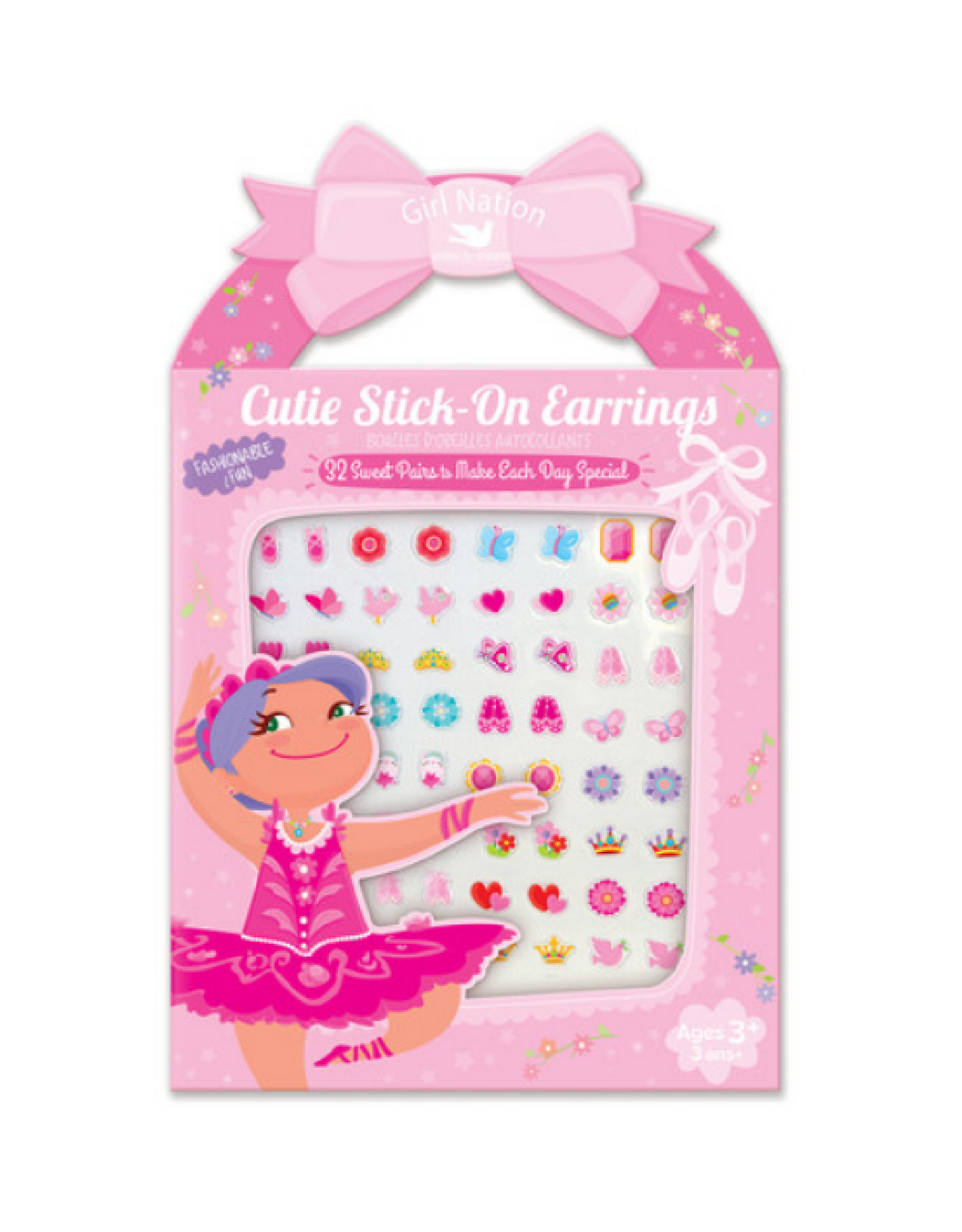 Cutie STICKER Earrings (5 packs) - Ballerina - Girl Nation