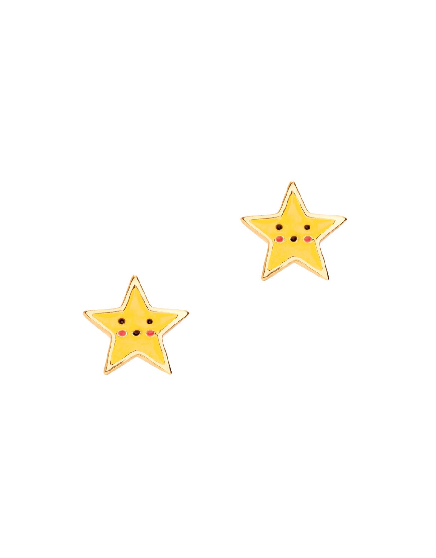 Enamel Earrings (pack of 2) - Star - Girl Nation