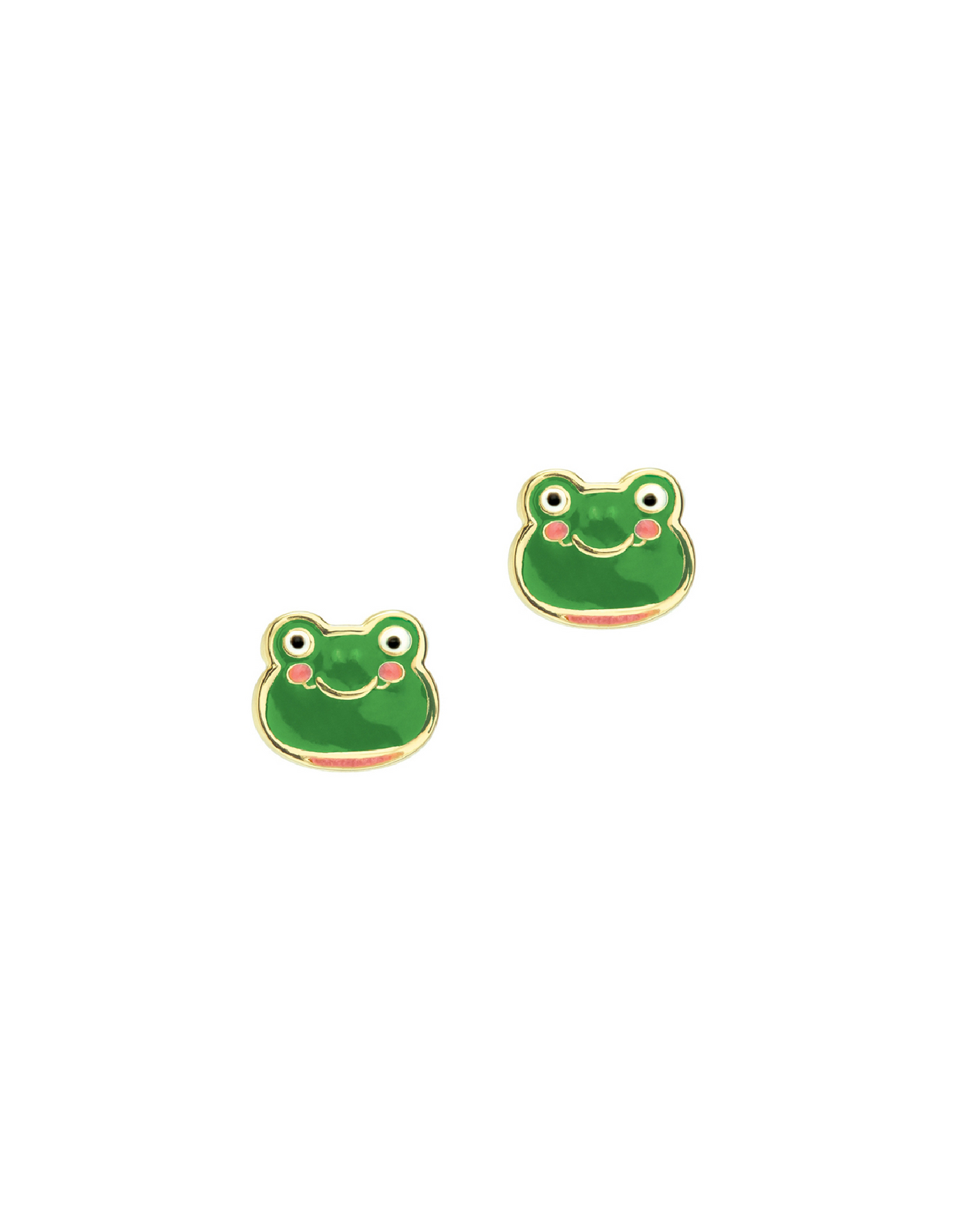 Enamel Earrings (pack of 2) - Frog - Girl Nation