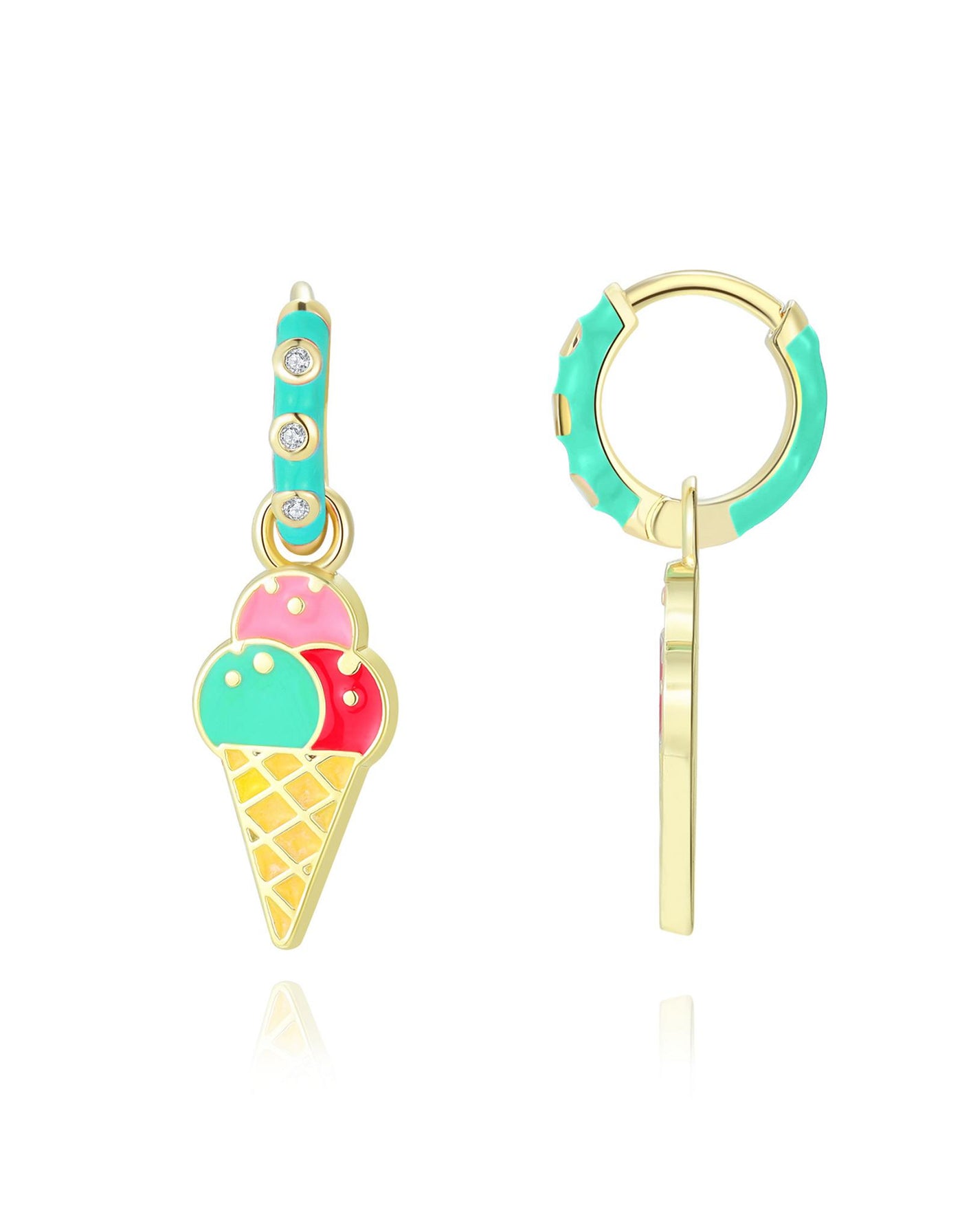 Hanging Earrings - Ice Cream - Girl Nation