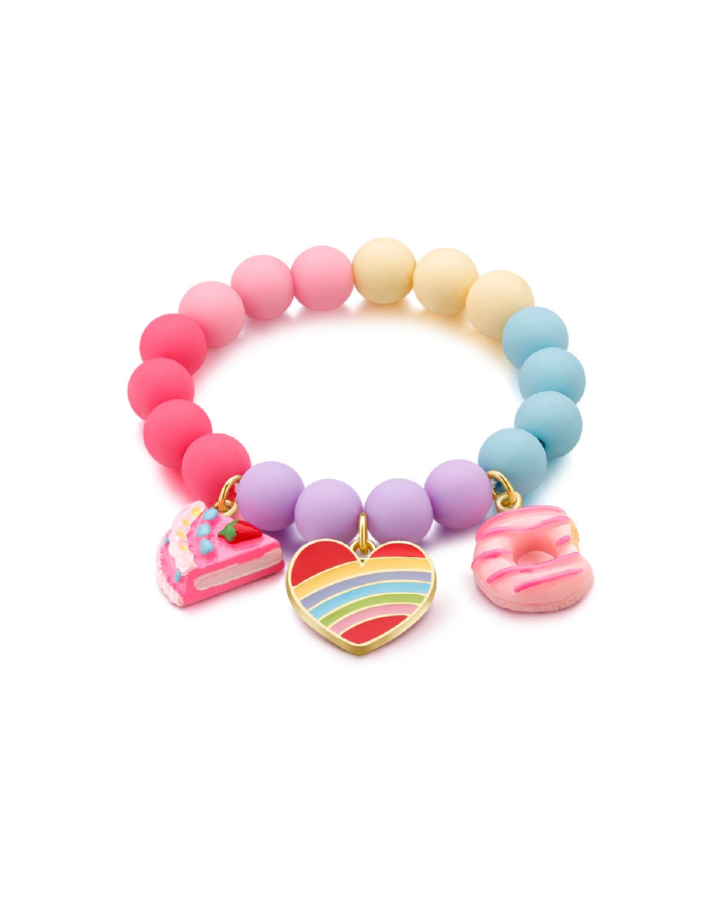 Bracelet (pack of 2) - Rainbow Heart - Girl Nation