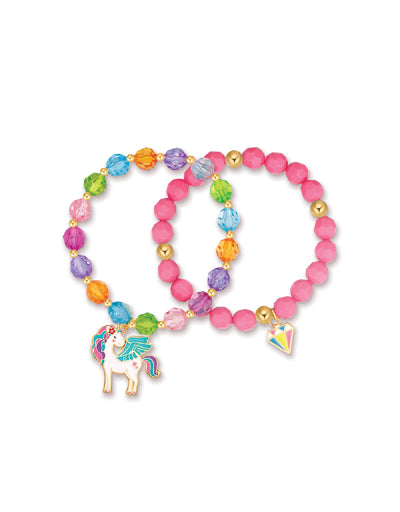 Bracelet Duo (2 Pack) - Unicorn Wishes - Girl Nation