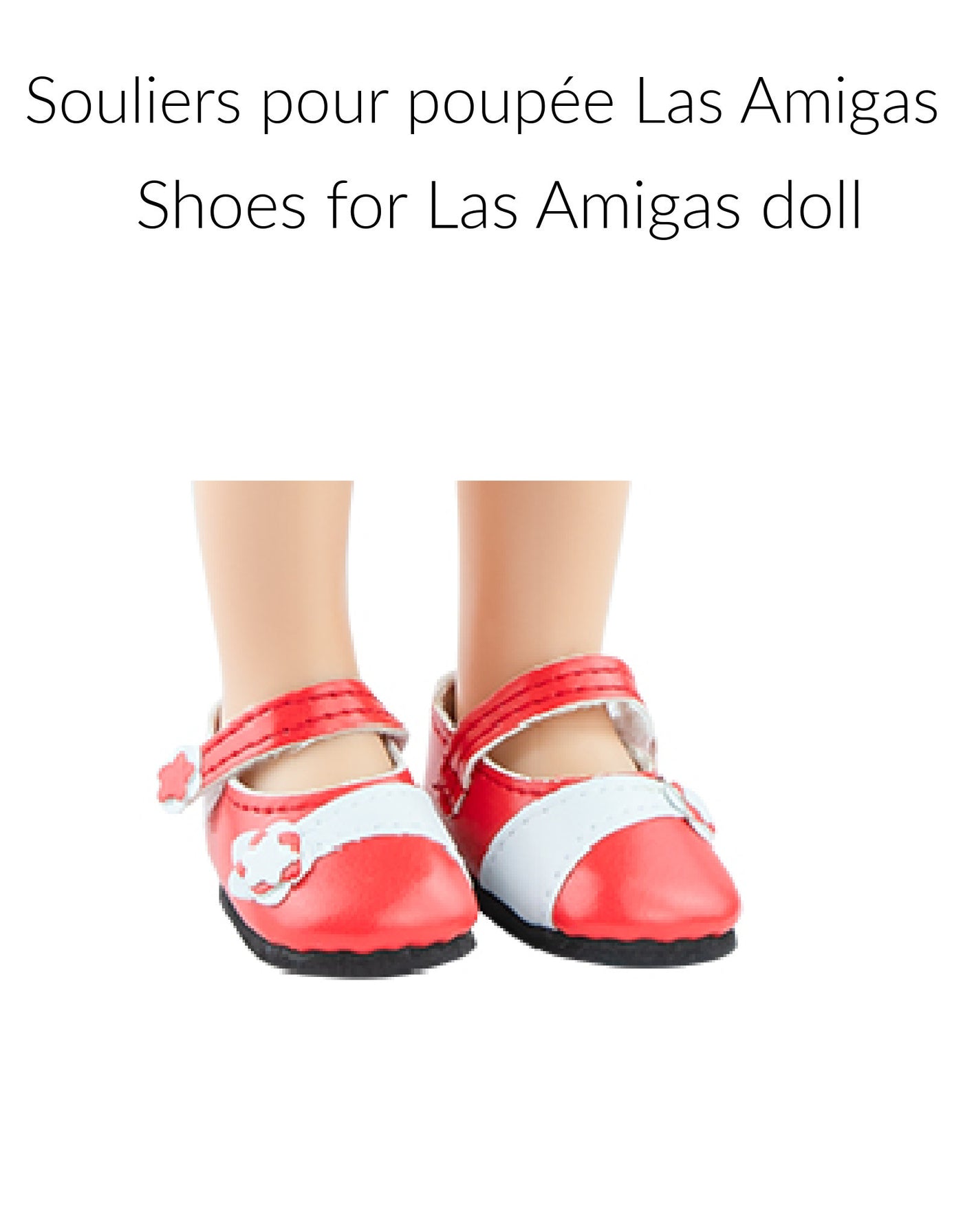 Souliers pour poupée Las Amigas - Chaussures rouge - Paola Reina