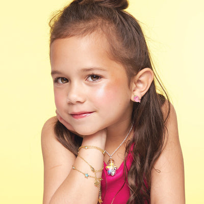 Boucles d'oreilles en émail - Lait frappé - Girl Nation Default marque  Girl Nation vendu par Veille sur toi