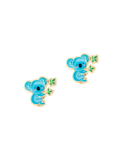 Boucles d'oreilles à clip en émail (paquet de 2) - Koala - Girl Nation