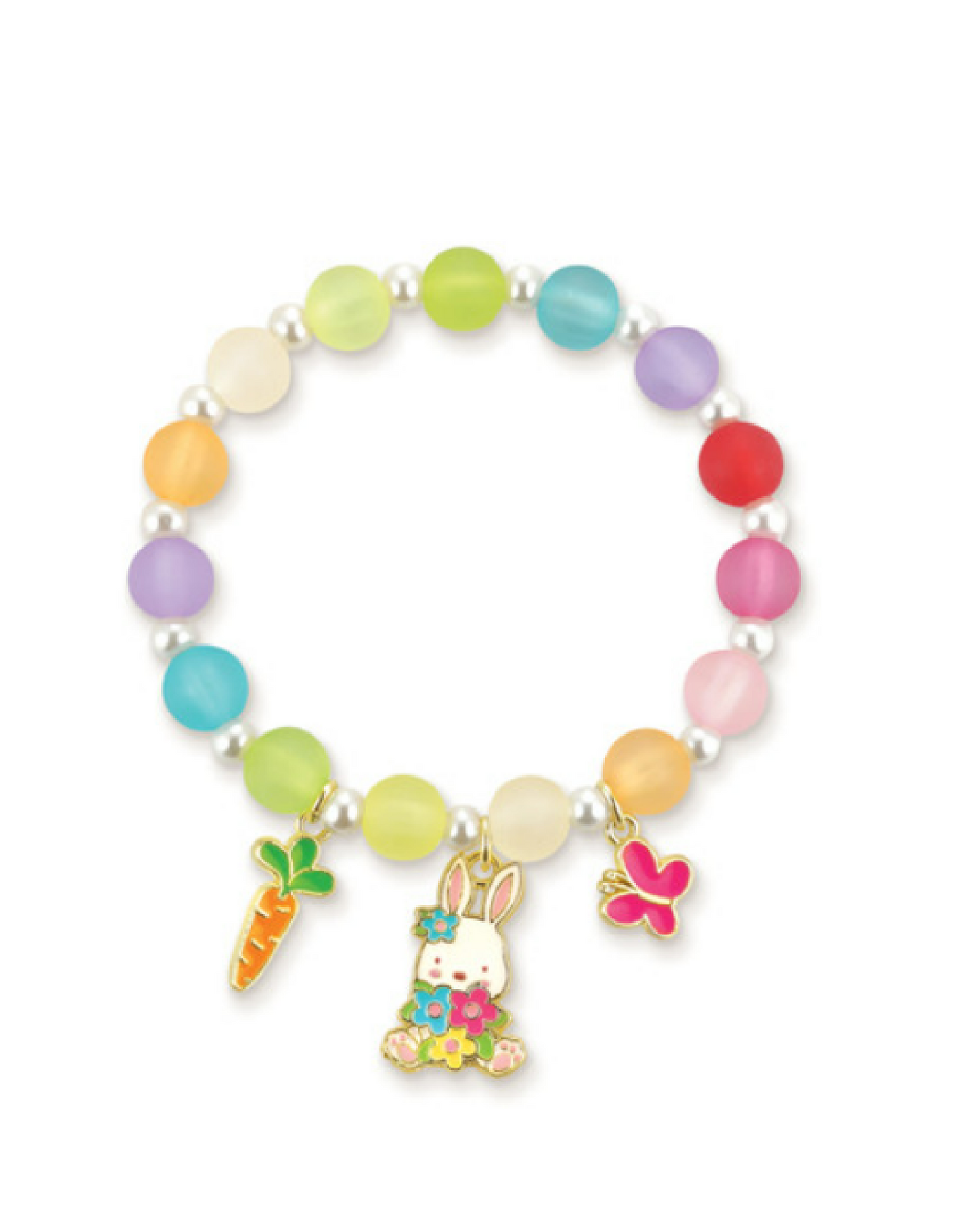 Bracelet (pack of 2) - Bunny and flowers - Girl Nation