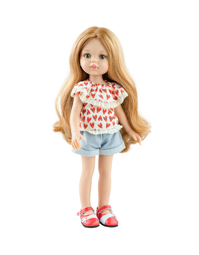 Las Amigas Doll Shoes - Red - Paola Reina