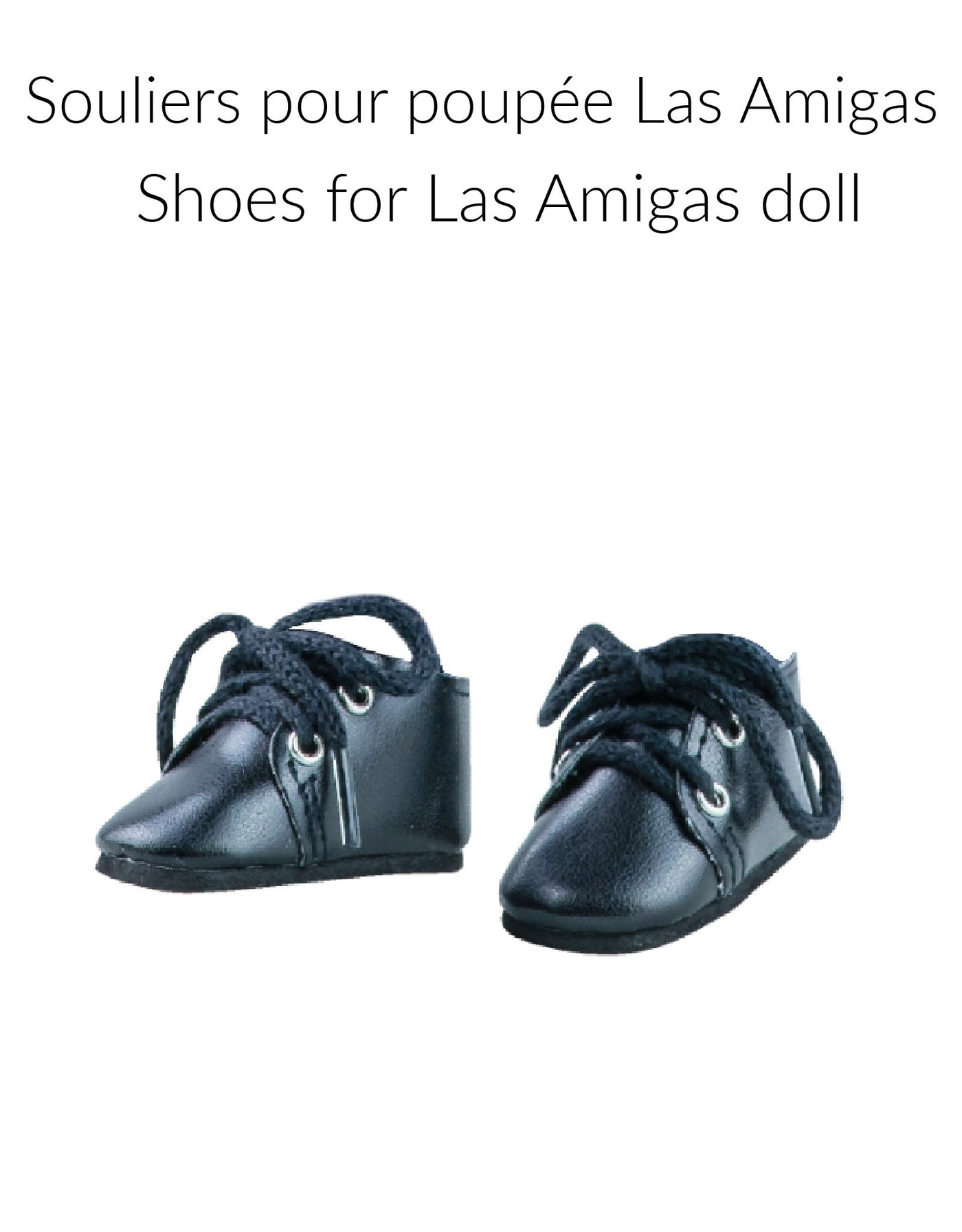 Souliers pour poupée Las Amigas - Chaussures noires - Paola Reina marque  Paola Reina vendu par Veille sur toi