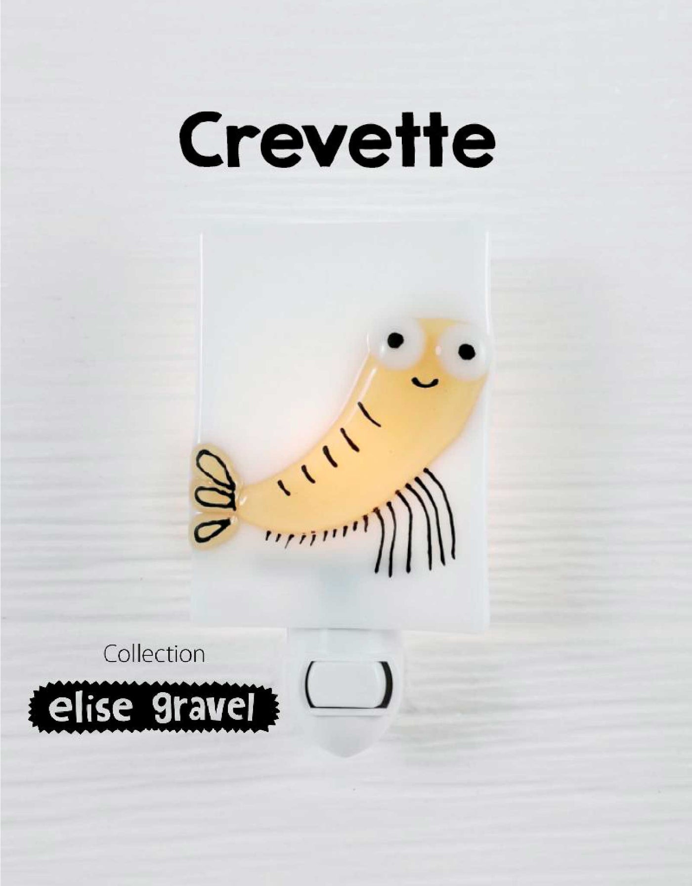 Veilleuse - Crevette - Elise Gravel - Veille sur toi marque  Veille sur toi vendu par Veille sur toi